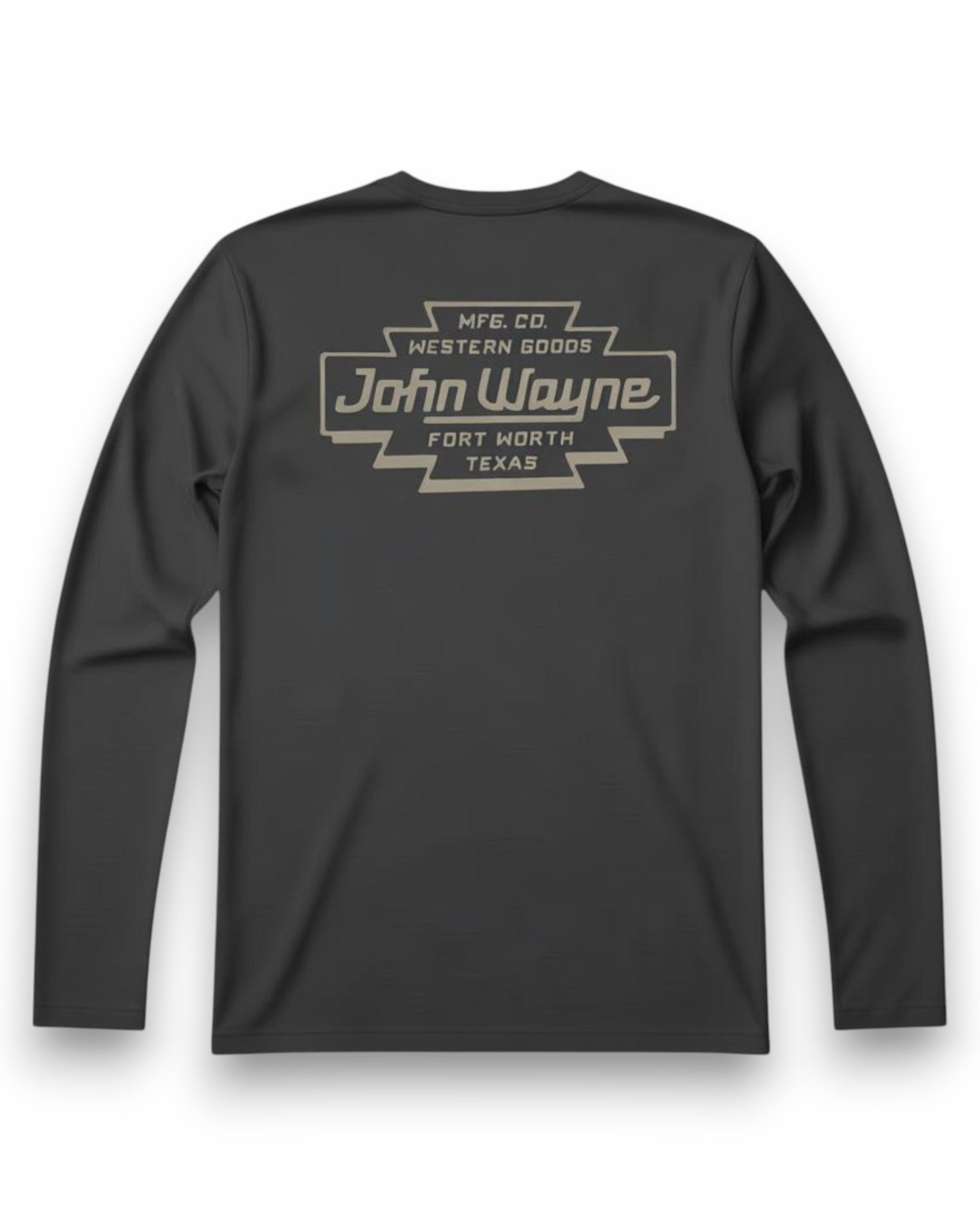 Western Goods Smokestack Long Sleeve Tee - Vintage Black