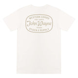 vintage white john wayne western goods fort worth texas tee