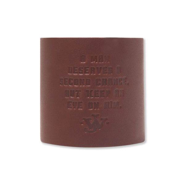 Second Chance Leather Can Holder