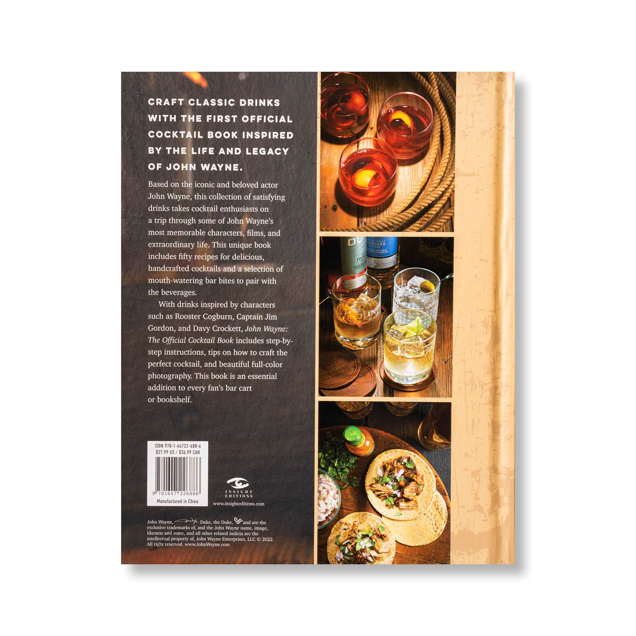 John Wayne Official Cocktail Book