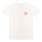 front of t-shirt with "stock & supply John Wayne Fort Worth, TX" on pocket