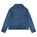 plain back of denim jacket 