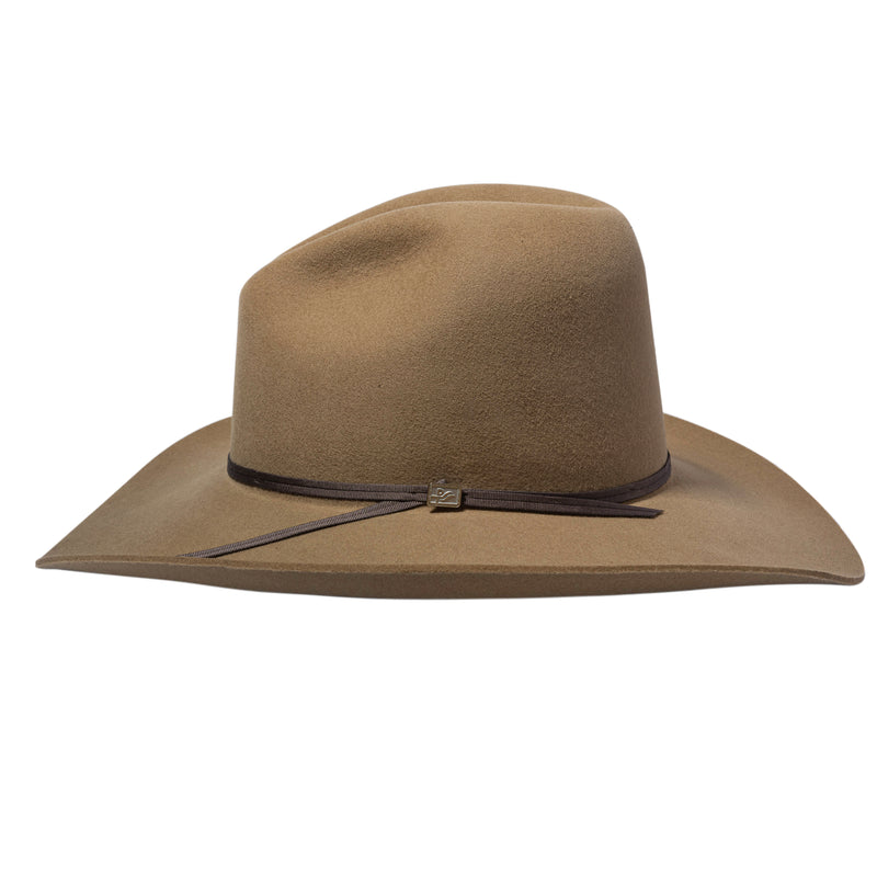 side view of Stetson Peacemaker Hat- Stone