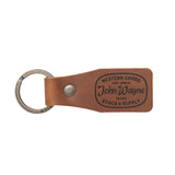 leather john wayne western goods keychain 
