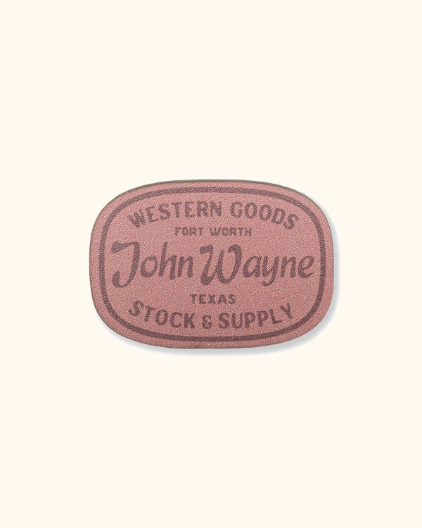 John Wayne Stock & Supply Silhouette Leather Lighter Cover 3.5