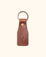 JW Silhouette Leather Tag Keychain