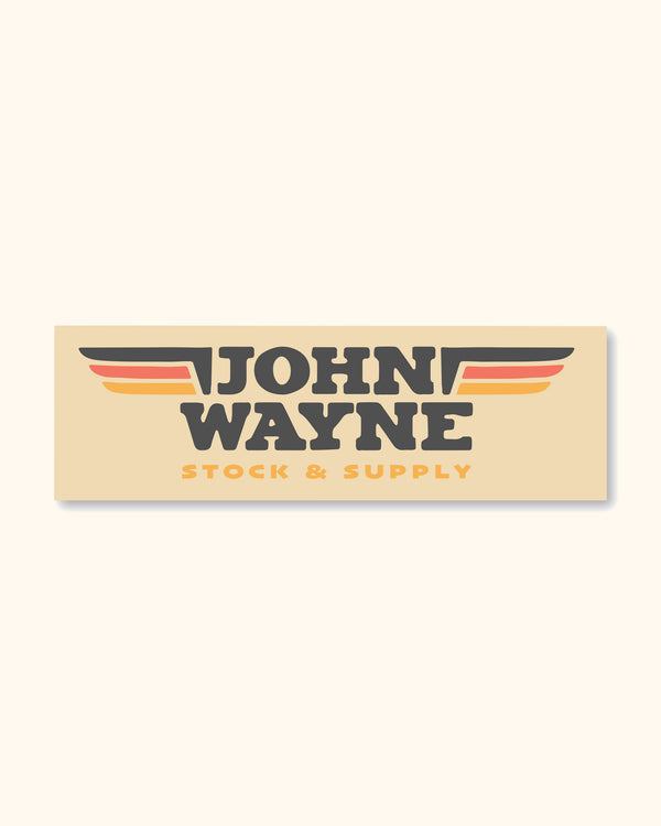John Wayne Wings Sticker