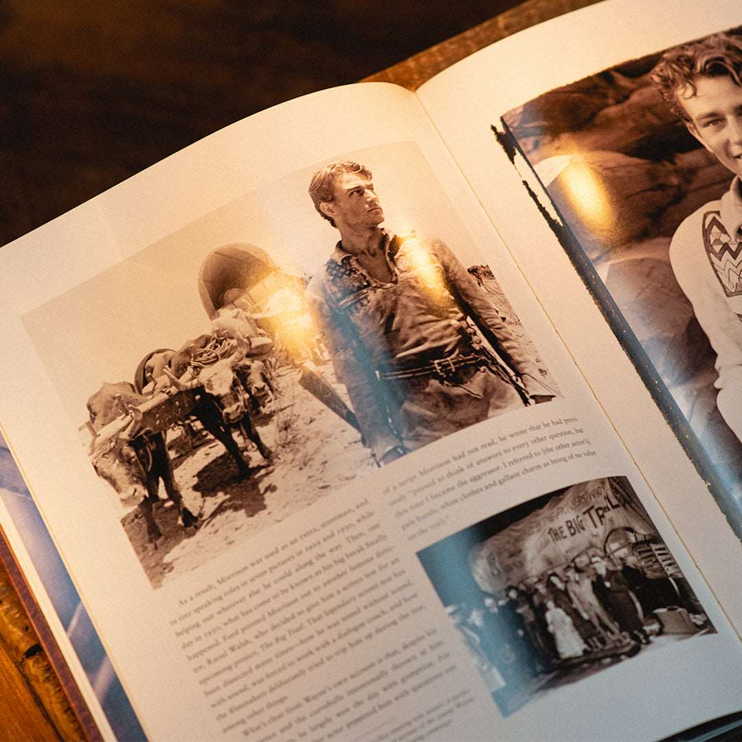 book opened to page with text and two pictures on it