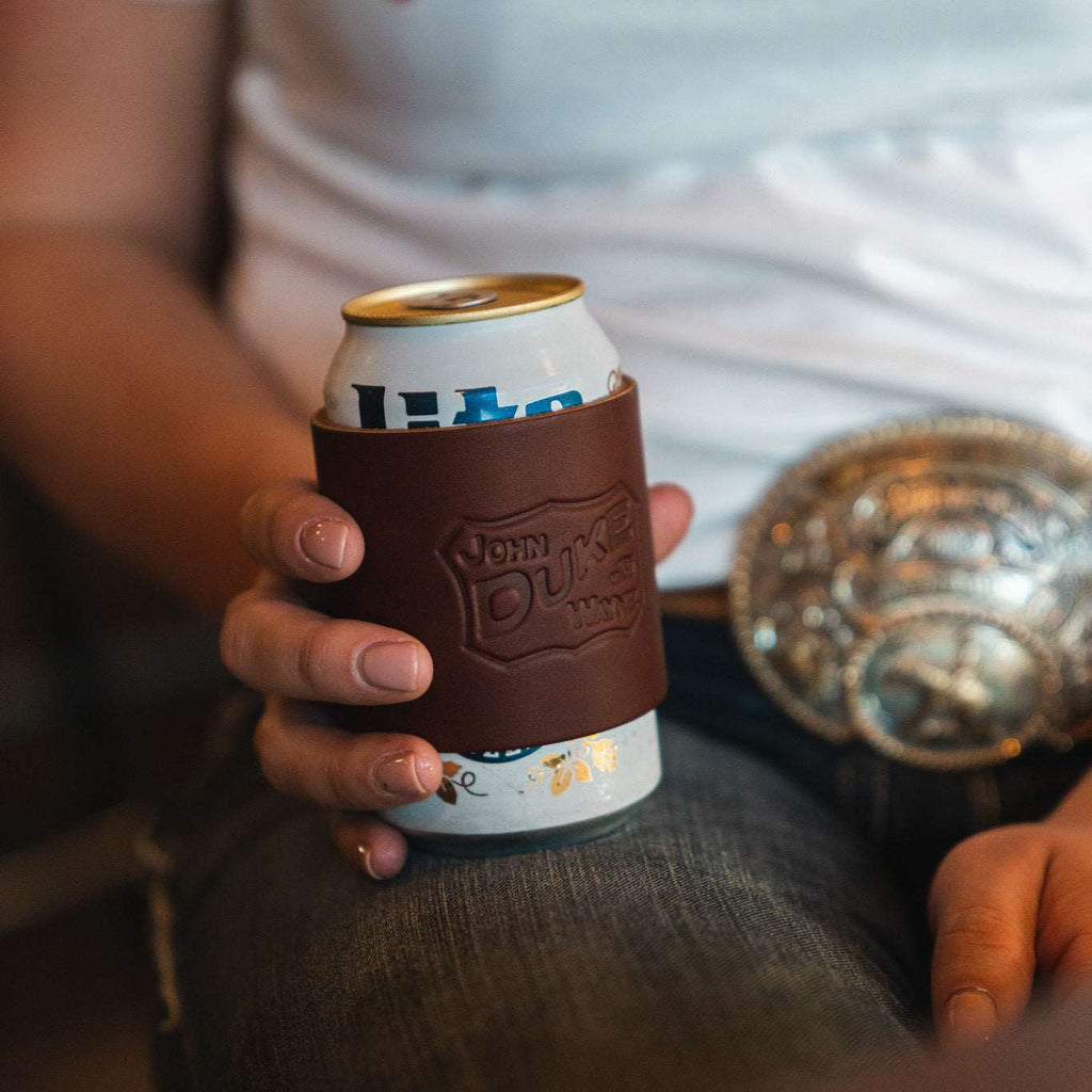 Personalized Leather Can Coozie