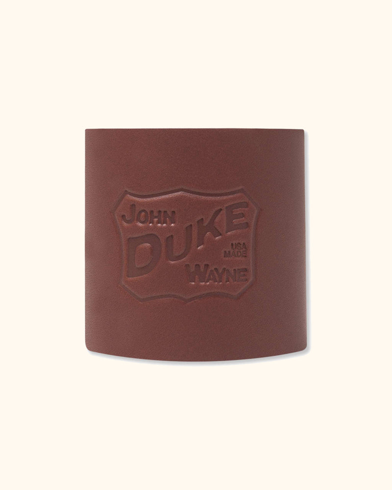 Duke Cutout Leather Can Holder