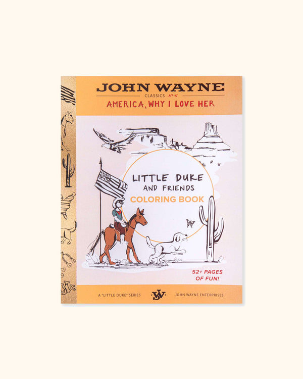 John Wayne Coloring Book & Color Crayons