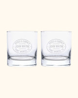 Branding Iron Whiskey Glass Set