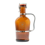 growler with JW and "i never trust a man that doesn't drink" - john wayne below it 