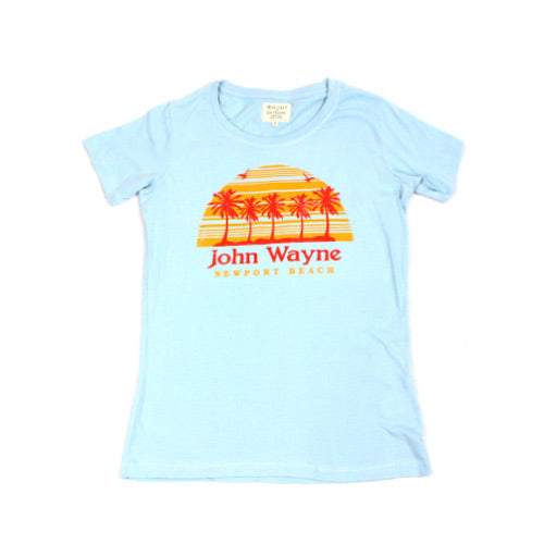 Official John Wayne Women's Blue Retro Tee