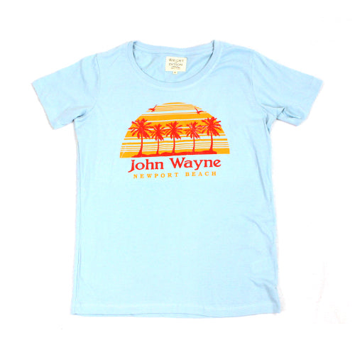 Official John Wayne Men's Blue Retro Tee