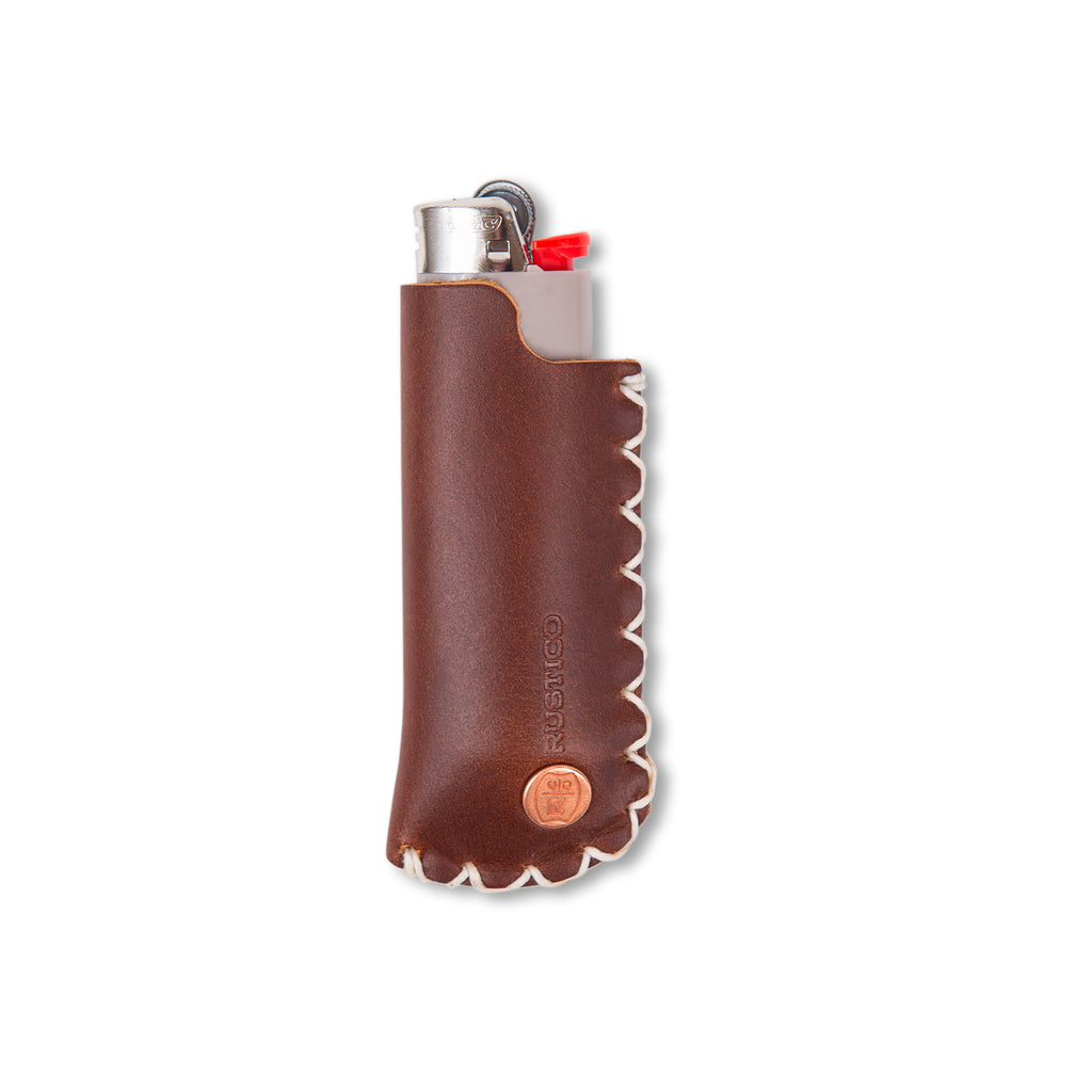 Signature Leather Lighter Cover Black | Will Leather Goods