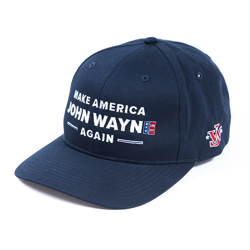 blue make america john wayne again hat